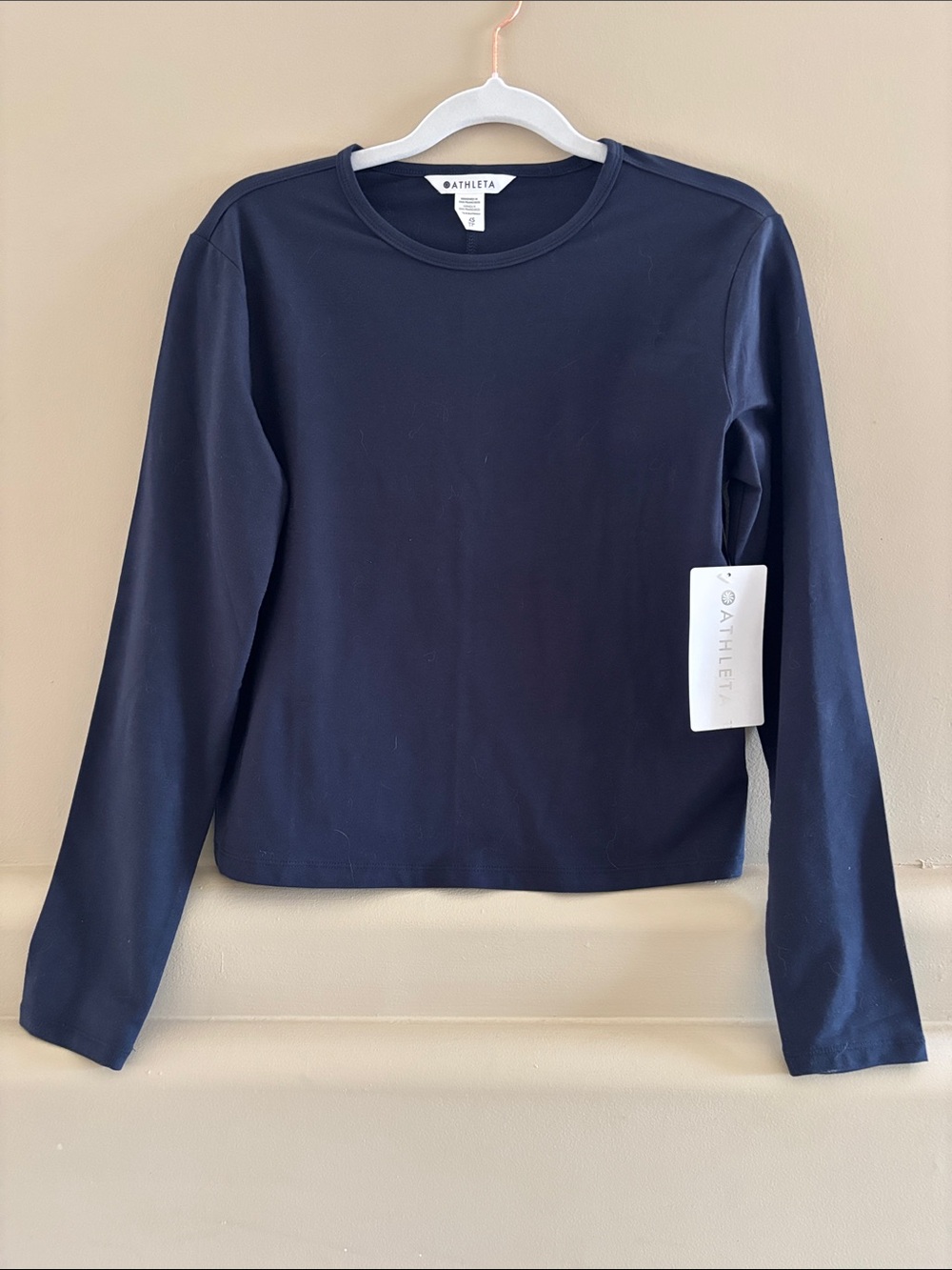 Athleta Essential Long Sleeve Top. Navy. XXS. NWT.